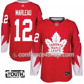 Adidas Maillot de Hockey Toronto Maple Leafs Patrick Marleau 12 2017-2018 Rouge Alternate Authentic - Enfant